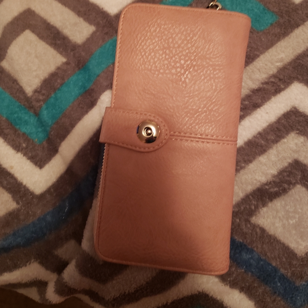 pink women's wallet